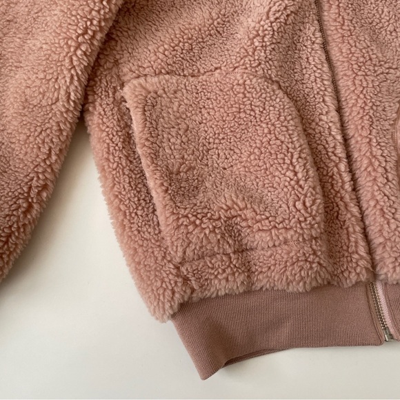 Aritzia Wilfred Free the Teddy Jacket Zip Up Plush Sherpa in Sanders, Size XS - Picture 10 of 16